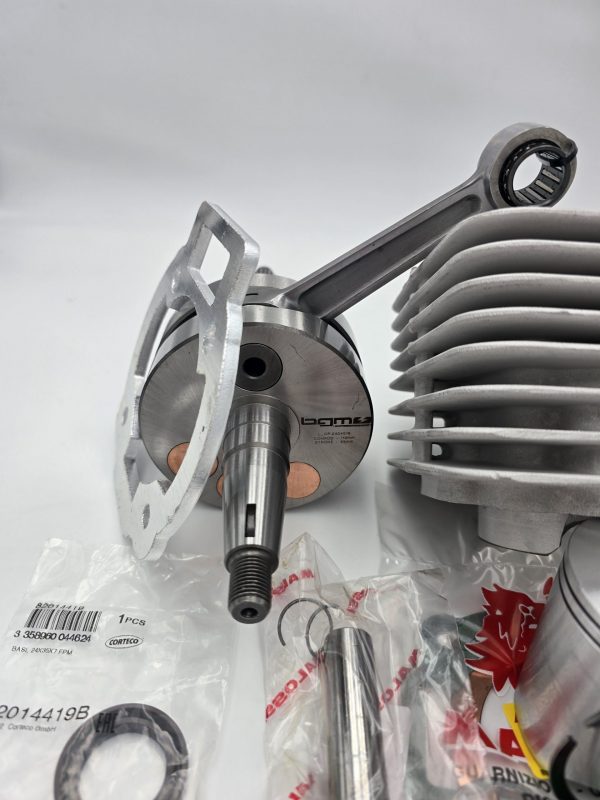 Piaggio SKR 125 ZYLINDER Malossi 172cc AC bearbeitet für SM06 Auspuff + BGM Langhubkurbelwelle 55/110 + Spacer + MODULARKOPF + Piaggio Lager + Corteco Simmerringe + RMS Dichtungsatz – Bild 5
