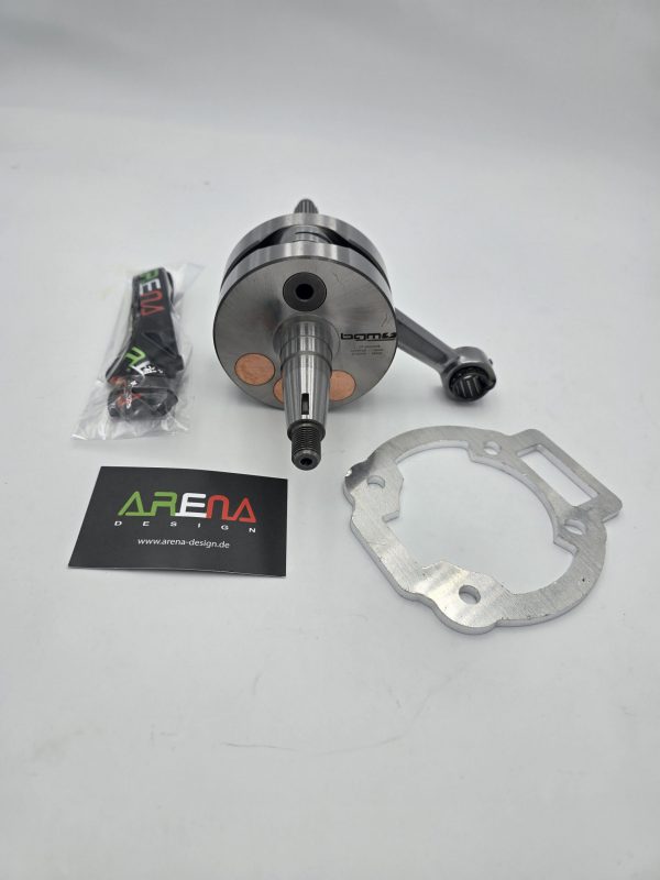 BGM Evolution 2 Langhubkurbelwelle 55/110 Piaggio Maxi 2-Takt - inkl. Spacer, Aprilia SR125, Gilera Runner 125FX, 180FXR, Italjet Dragster 125, 180, Piaggio SKR125, SKR150, TPH125, Skipper125, Skipper150, Hexagon 125