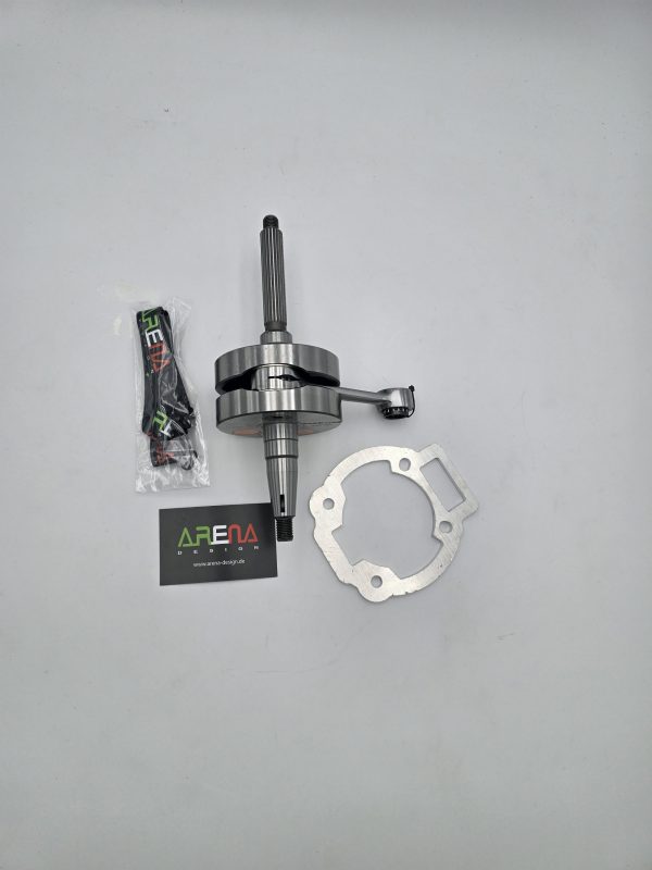 BGM Evolution 2 Langhubkurbelwelle 55/110 Piaggio Maxi 2-Takt - inkl. Spacer, Aprilia SR125, Gilera Runner 125FX, 180FXR, Italjet Dragster 125, 180, Piaggio SKR125, SKR150, TPH125, Skipper125, Skipper150, Hexagon 125 – Bild 2