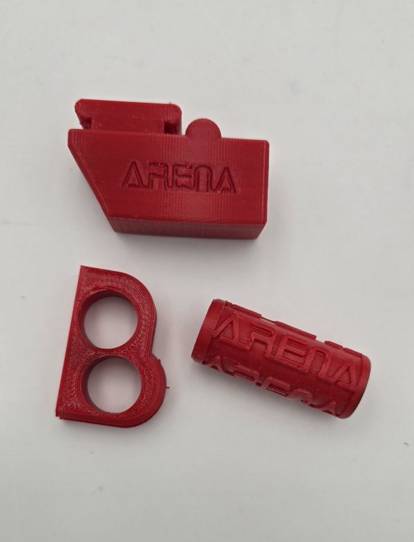 RED SET Zündungsdeckelgummi, Kickstartergummi, Hauptständer Anschlaggummi Piaggio & Gilera 125-150-180 2-Takt
