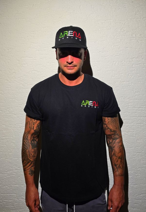 ARENA DESIGN T-Shirt + Trucker Cap / BLACK / M – Bild 3
