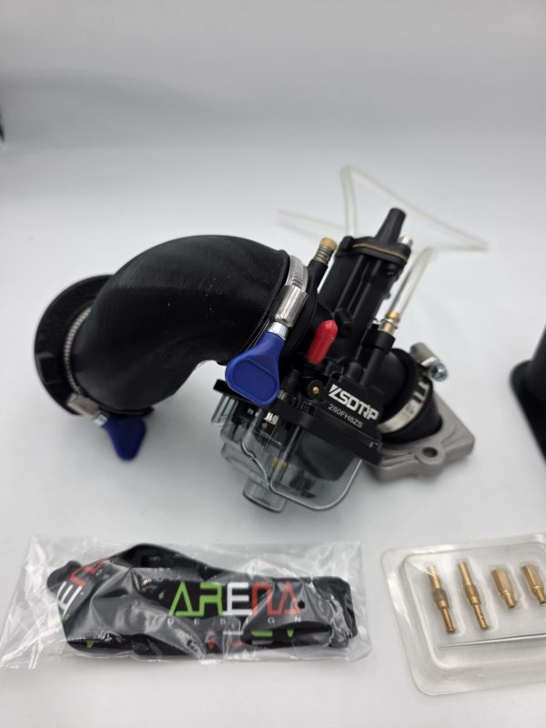 TUNINGKIT STAGE 2 - ArEnADeSiGn for Gilera Runner 180
Vergaser PWK 28 Powerjet + Malossi 360° Ansaugstutzen + GEN3 stand. Airboxumbaukit + Ansaugschlauch – Bild 3