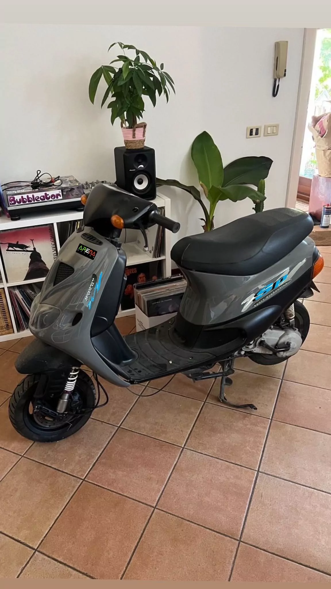 Aufkleber Set Piaggio ZIP SP Sticker Decalco Farbe: BLAU – Bild 2