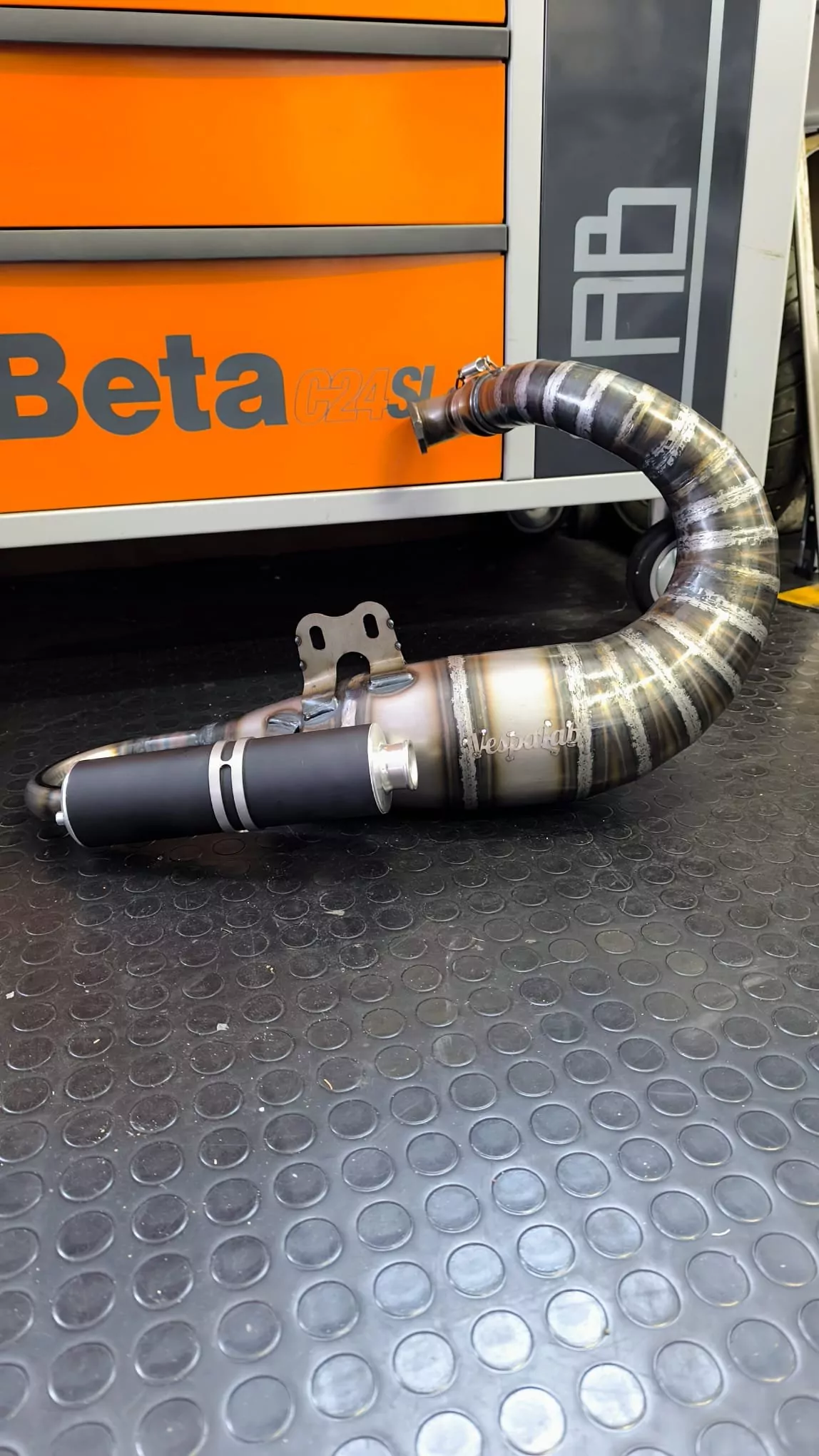 Rennauspuff VespaLAB Fast Schnecke V50/ET3 Quattrini/Falc – Bild 3