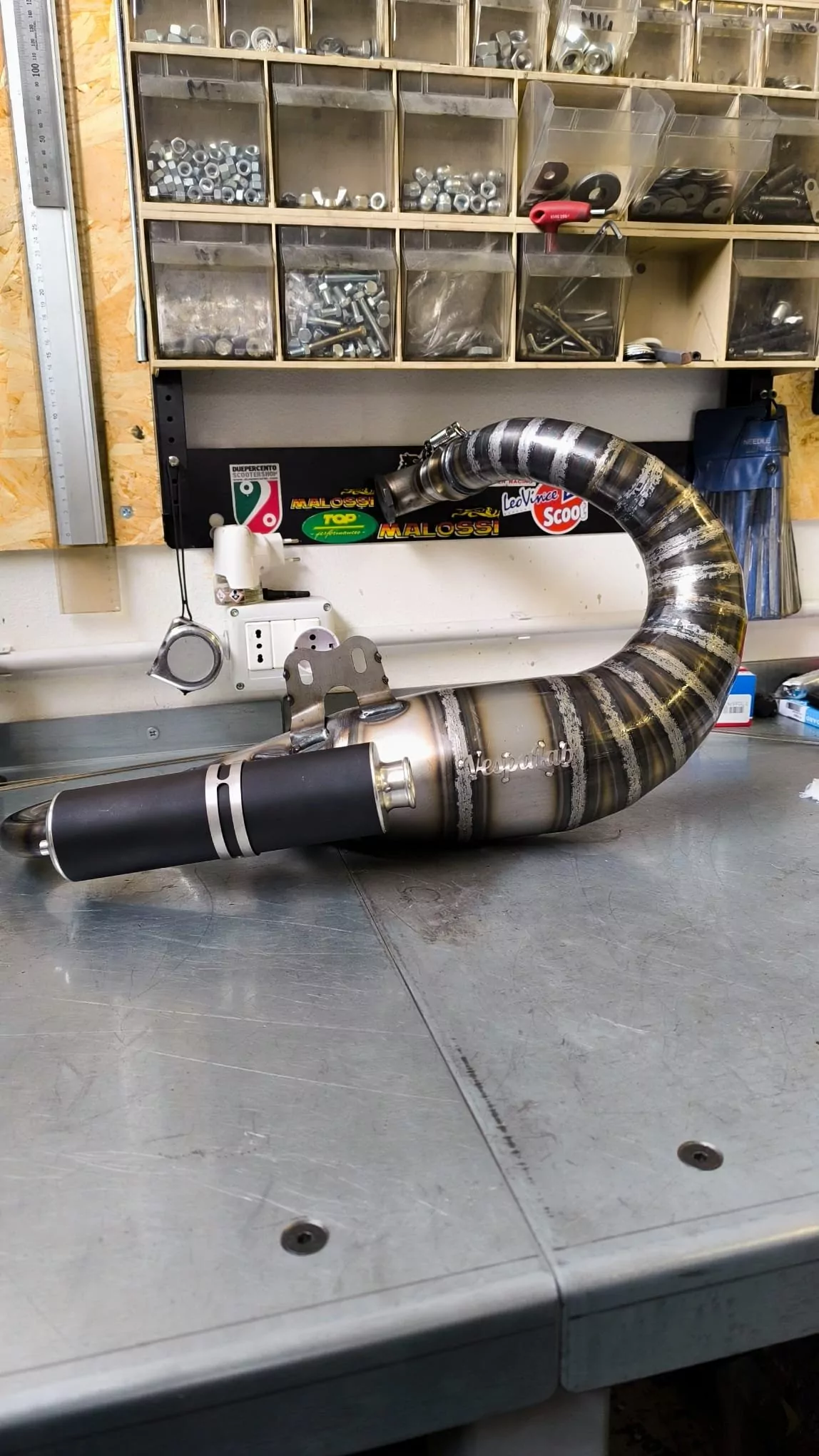 Rennauspuff VespaLAB Fast Schnecke V50/ET3 Quattrini/Falc