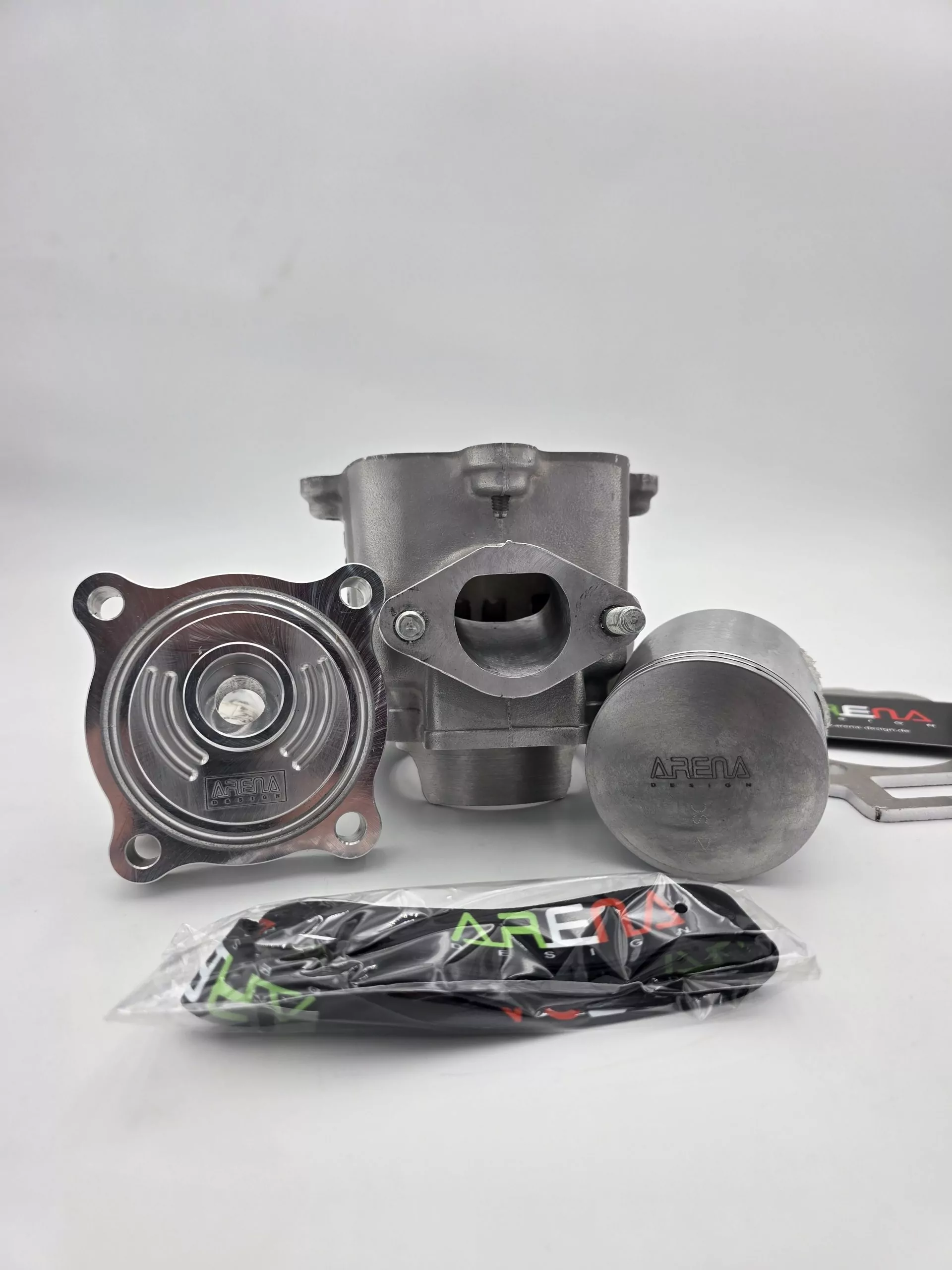 Gilardoni 176cc Zylinderset + V2 Racing Zylinderkopf + 5mm Spacer | Steuerzeiten bearbeitung für SM06 / TMR / LPOWER / ST-180R / JSRT / PIPE DESIGN Auspuffanlagen - GILERA RUNNER 180, Italjet Dragster 125 180 – Bild 2