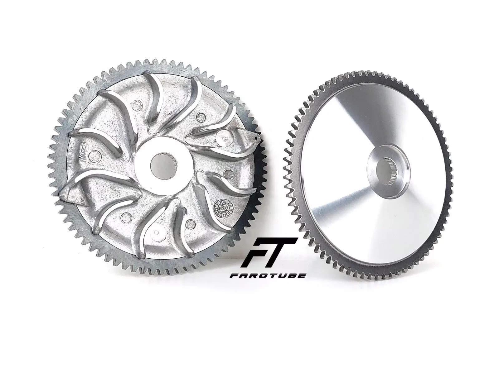 FAROTUBE Riemenscheibe 76 Zähne Piaggio 125-150 2T SKR/TPH/HEXAGON – Bild 2