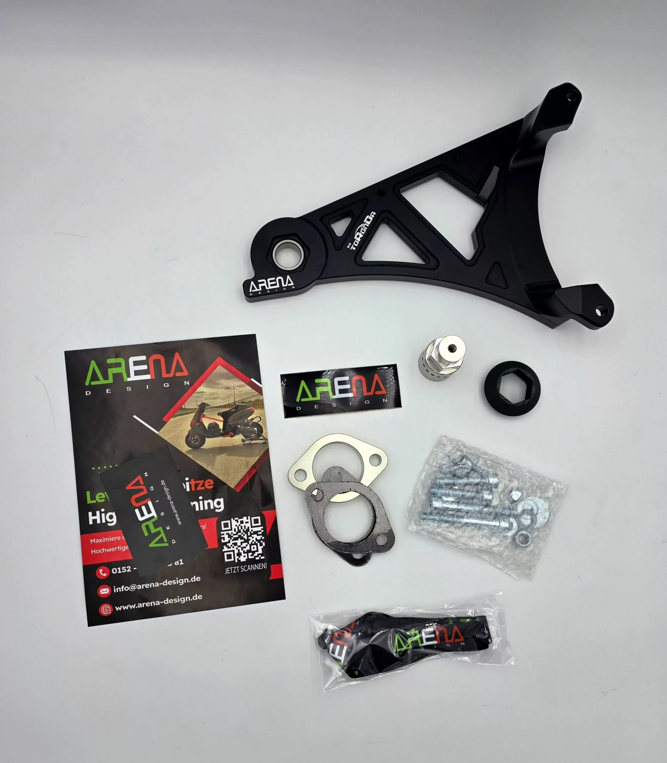 TORONDA ZUSATZSCHWINGE Black GILERA RUNNER 125 180 ARENA DESIGN – Bild 3