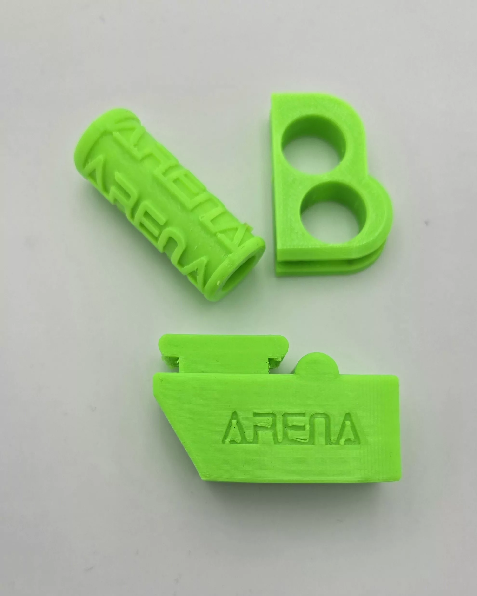 NEON FLUO GREEN SET Zündungsdeckelgummi, Kickstartergummi, Hauptständer Anschlaggummi Piaggio & Gilera 125-150-180 2-Takt