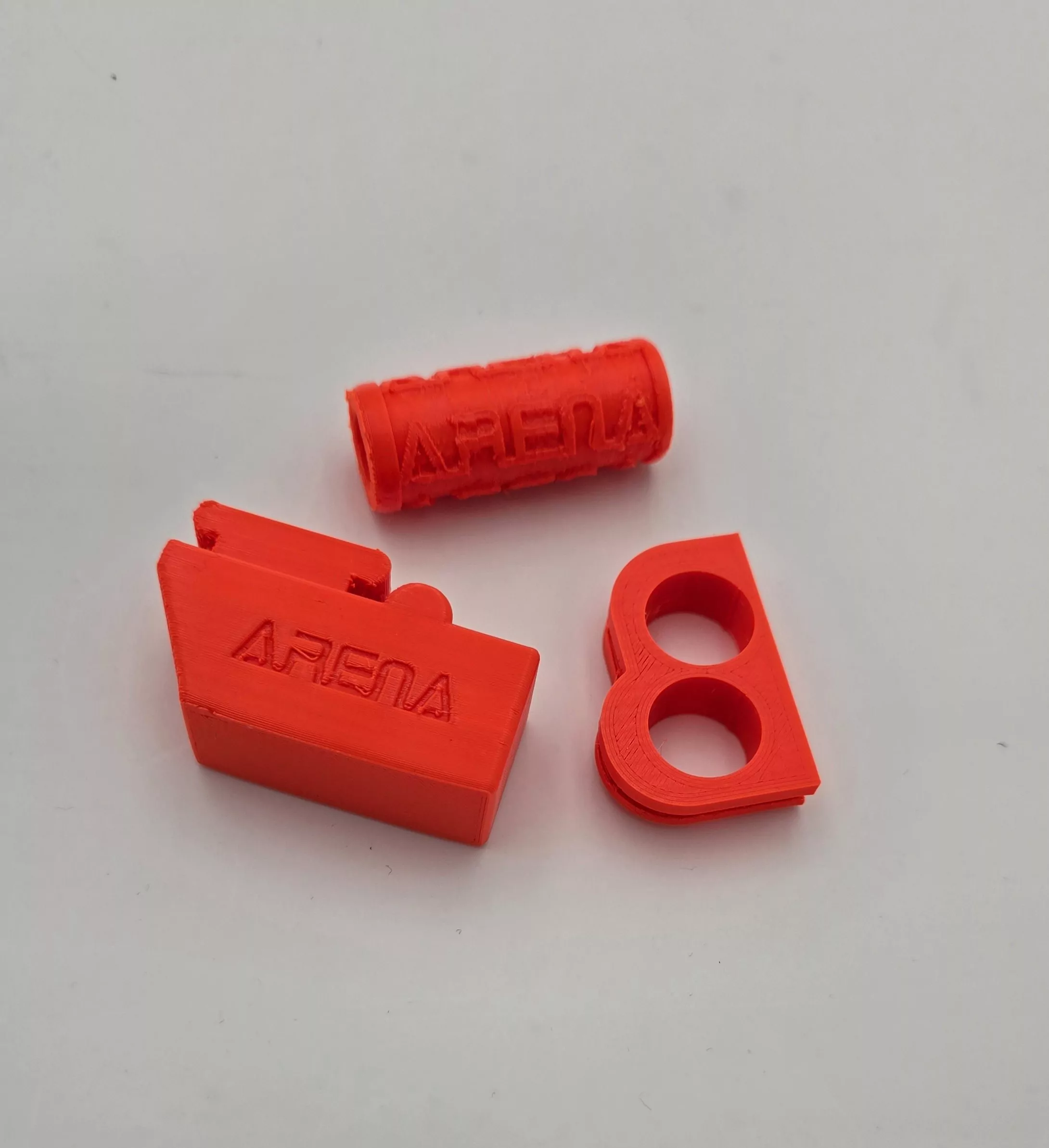 NEON FLUO ORANGE SET Zündungsdeckelgummi, Kickstartergummi, Hauptständer Anschlaggummi Piaggio & Gilera 125-150-180 2-Takt