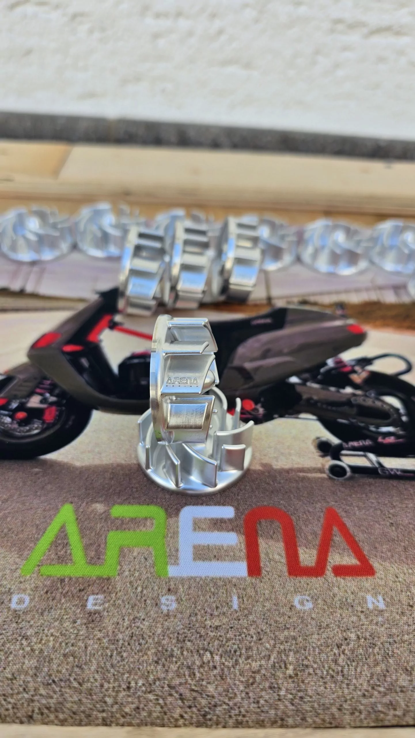 ARENA DESIGN CNC ALU Wasserpumpenrad - Gilera RUNNER 125 180 – Bild 2