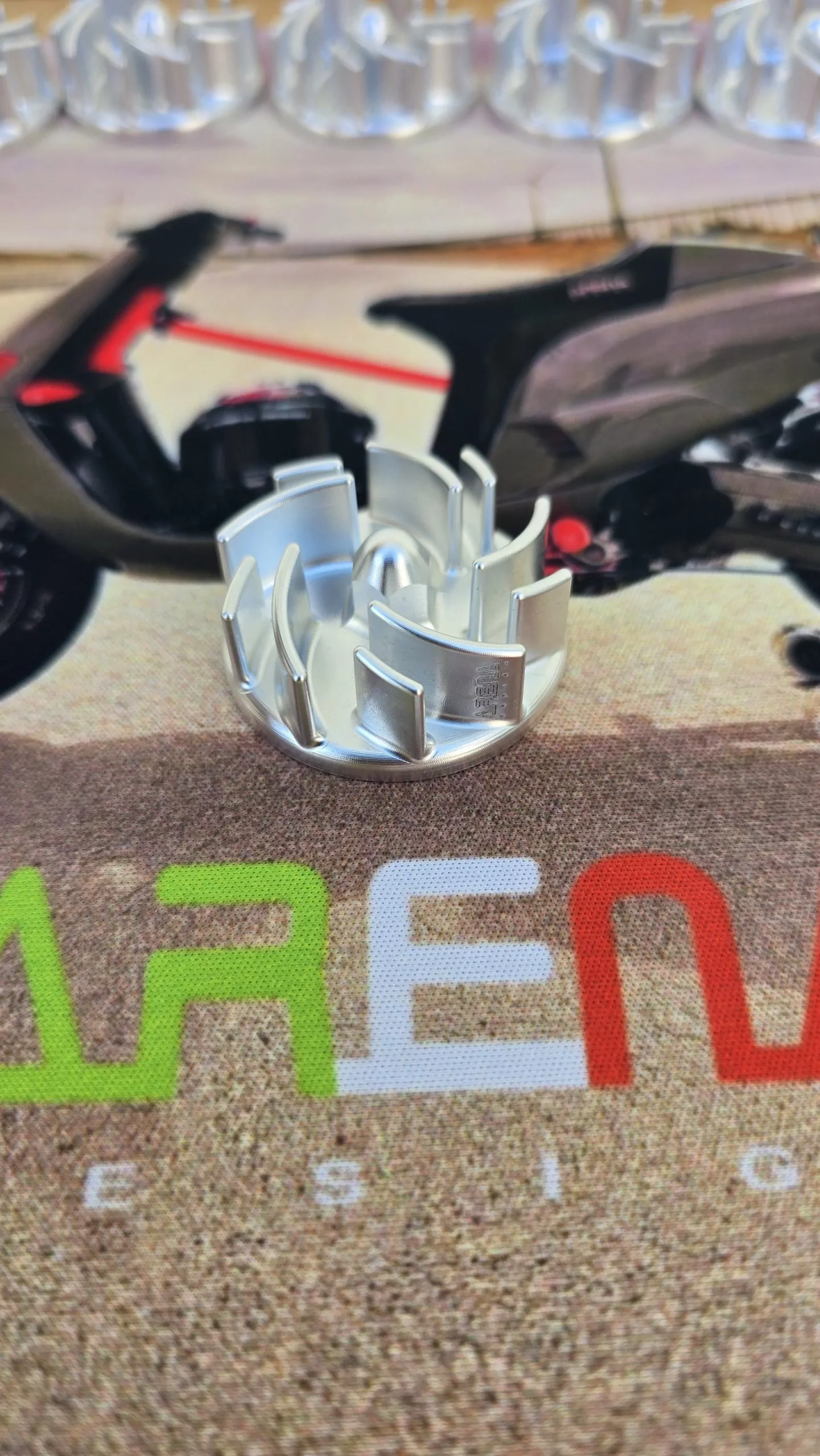 ARENA DESIGN CNC ALU Wasserpumpenrad - Gilera RUNNER 125 180 – Bild 7