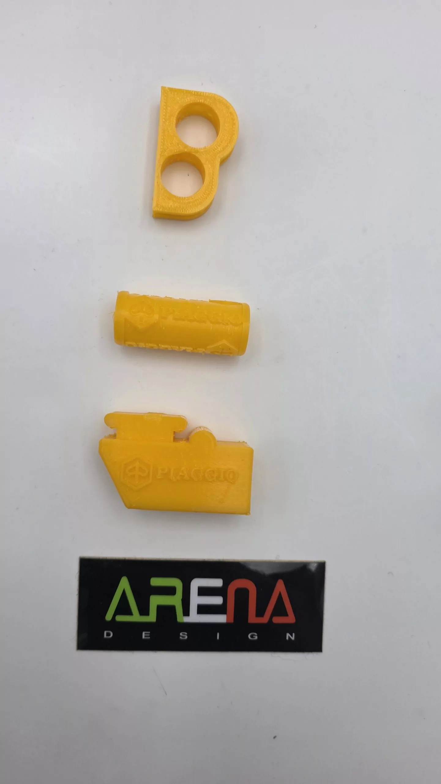 PIAGGIO (ORANGE) SET - Zündungsdeckelgummi, Kickstartergummi, Hauptständer Anschlaggummi für Piaggio & Gilera 125-150-180 2-Takt