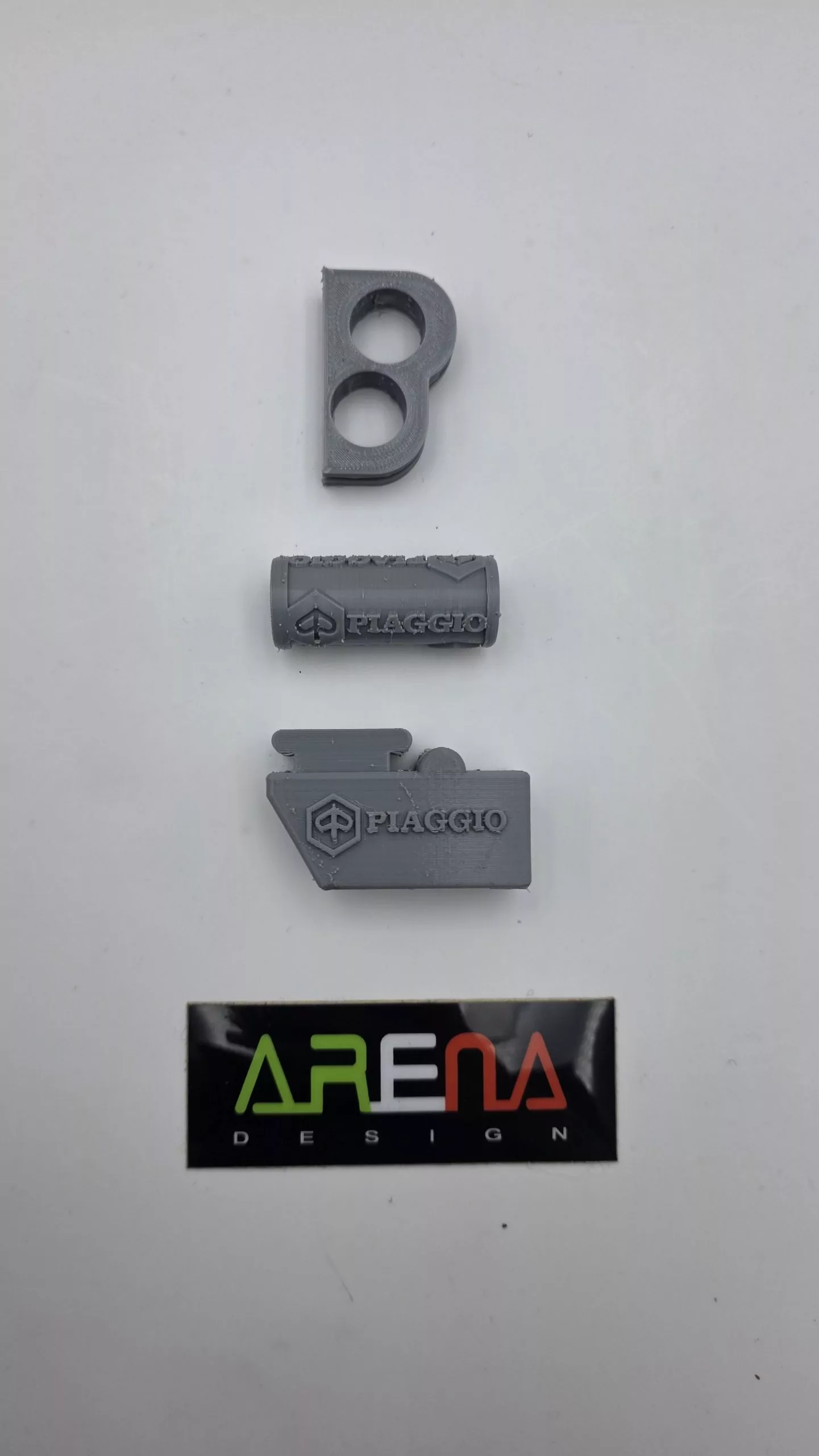 PIAGGIO (NARDO GRAU) SET - Zündungsdeckelgummi, Kickstartergummi, Hauptständer Anschlaggummi für Piaggio & Gilera 125-150-180 2-Takt