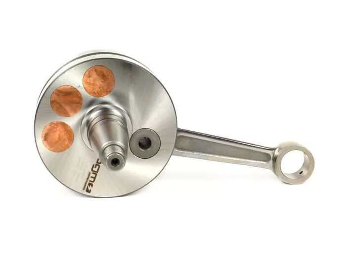 Kurbelwelle -BGM Evolution 52mm Hub, 105mm Pleuel Ø=90mm Wangen- Piaggio Maxi 2-Takt, Aprilia SR125, Gilera Runner 125FX, 180FXR, Italjet Dragster 125, 180, Piaggio SKR125, SKR150, TPH125, Skipper125, Skipper150, Hexagon 125EX, 150EX, 125LX, 180LXT