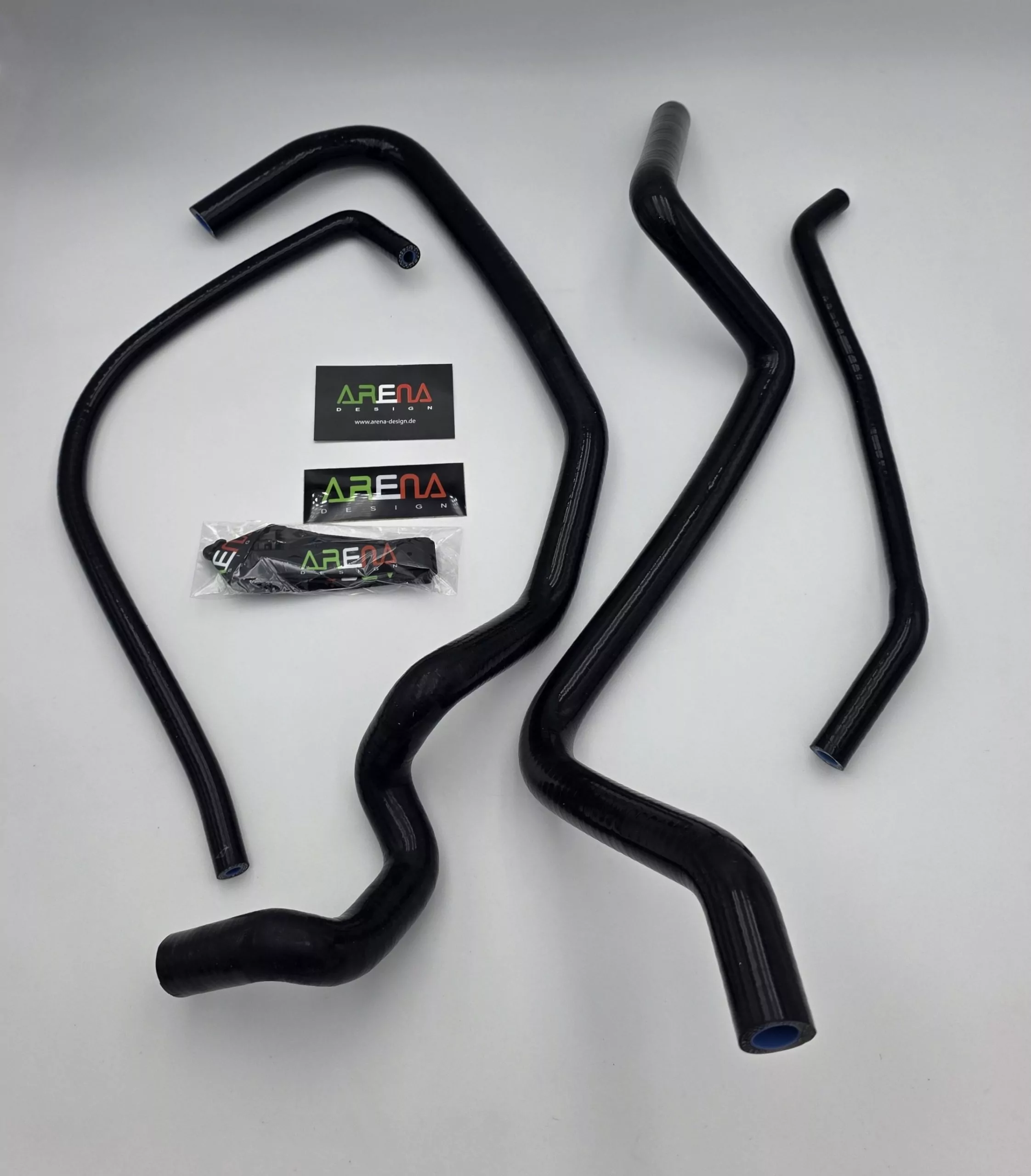 Gilera Runner 125 180 DD SILIKON Kühlerschlauch-Set in SCHWARZ GF-PERFORMANCE