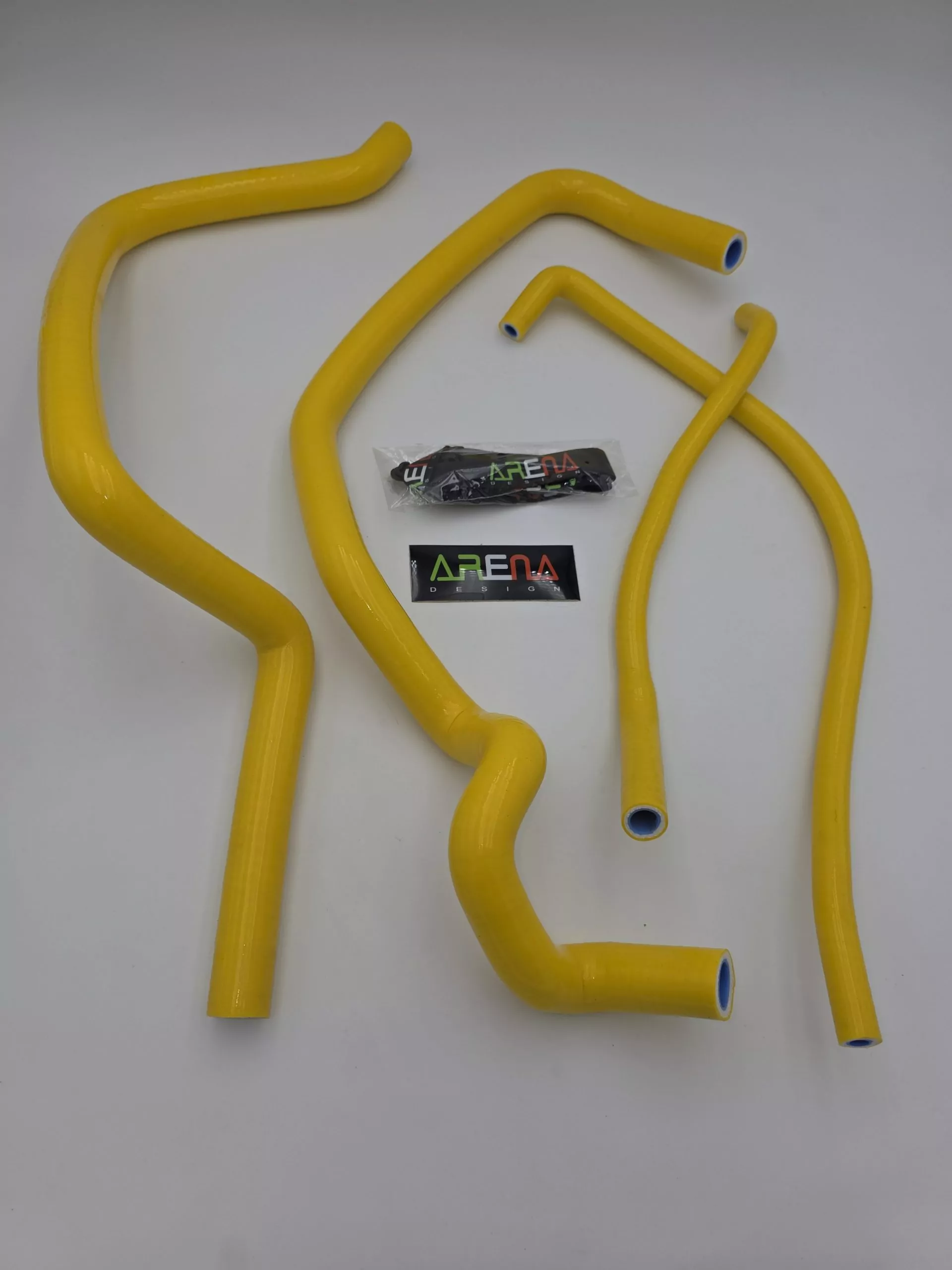 Gilera Runner 125 180 DD SILIKON Kühlerschlauch-Set in GELB GF-PERFORMANCE – Bild 4