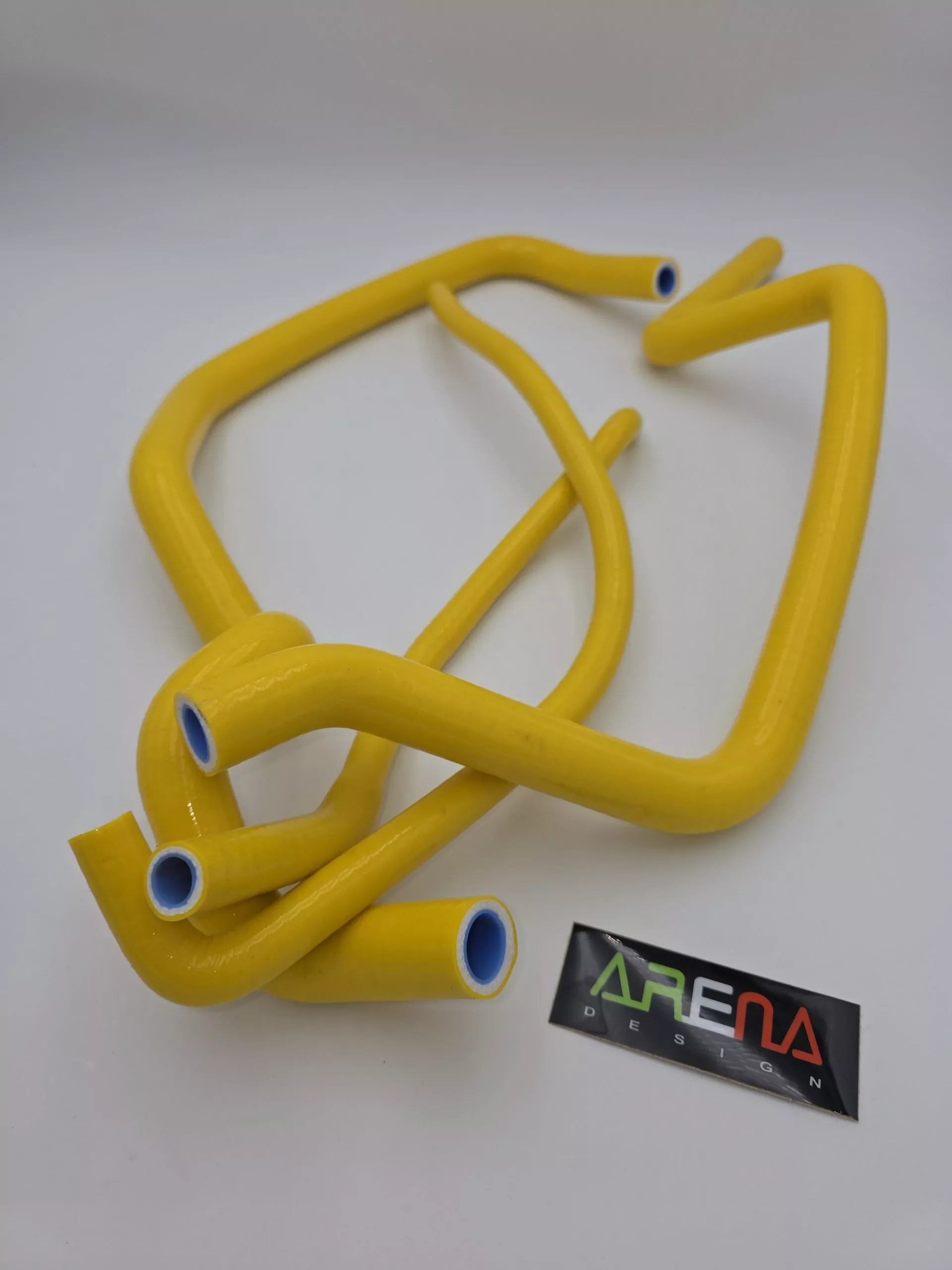 Gilera Runner 125 180 DD SILIKON Kühlerschlauch-Set in GELB GF-PERFORMANCE – Bild 3