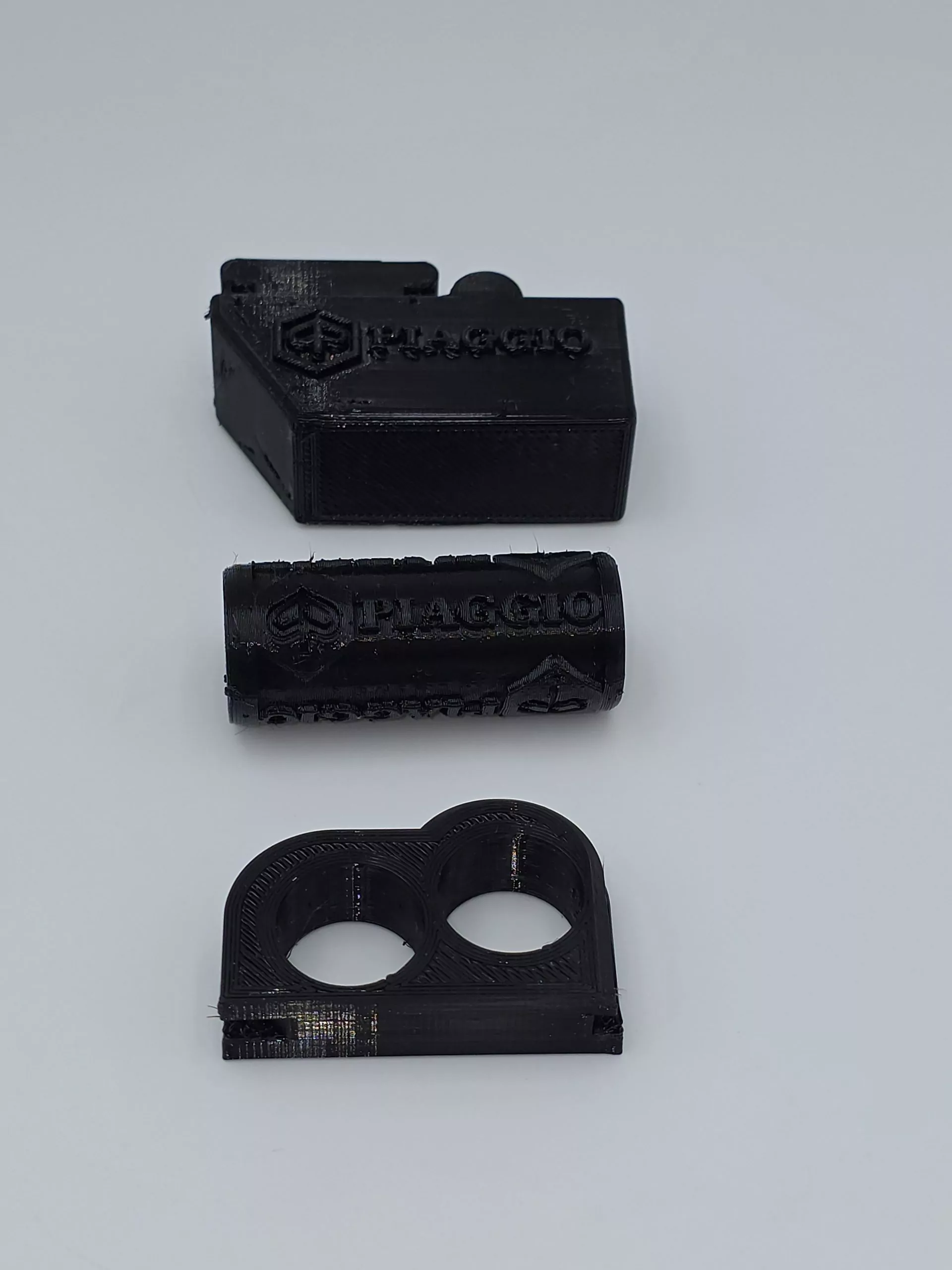 PIAGGIO (SCHWARZ) SET - Zündungsdeckelgummi, Kickstartergummi, Hauptständer Anschlaggummi für Piaggio & Gilera 125-150-180 2-Takt