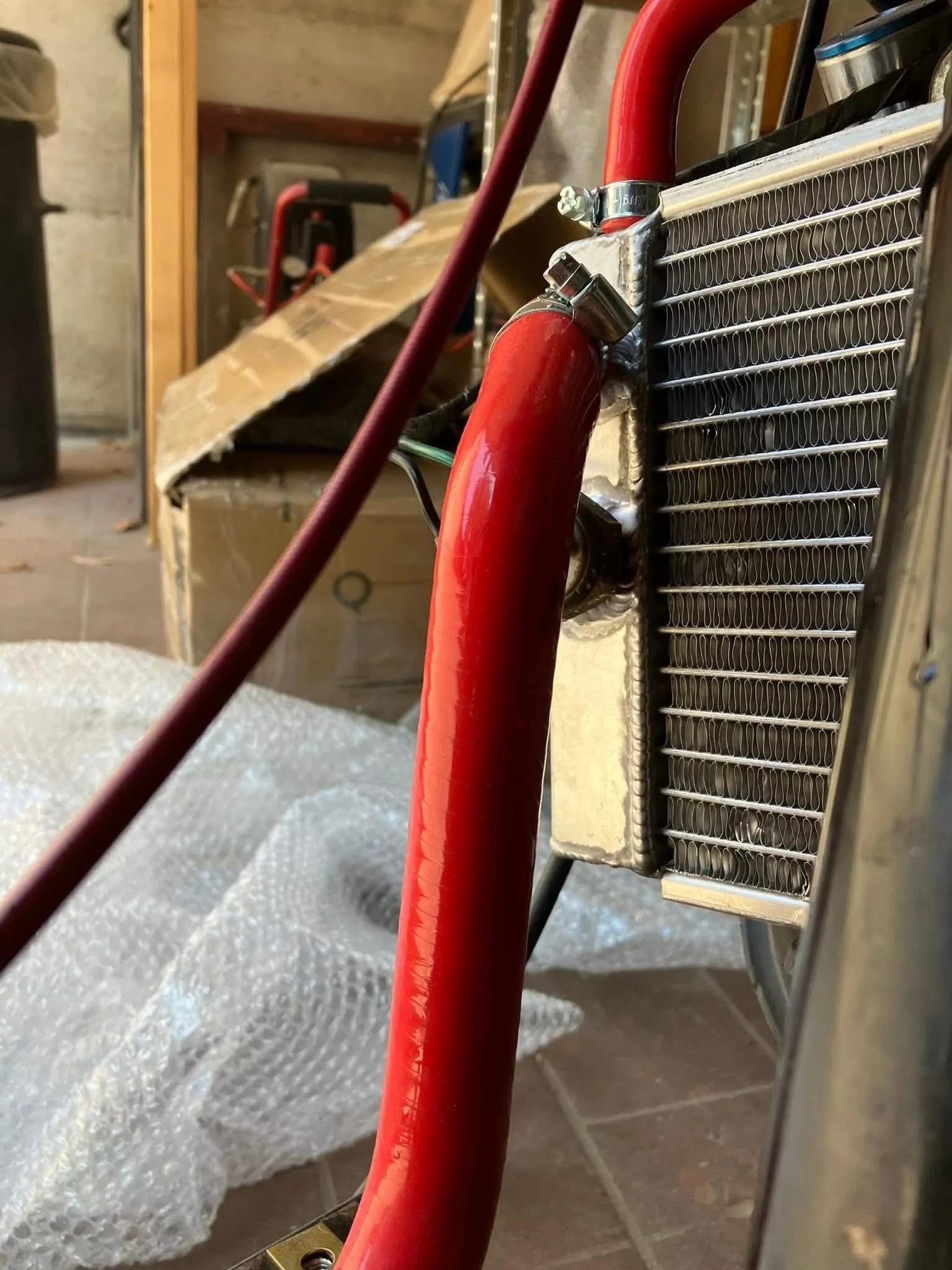 Gilera Runner 125 180 DD SILIKON Kühlerschlauch-Set in ROT GF-PERFORMANCE – Bild 6