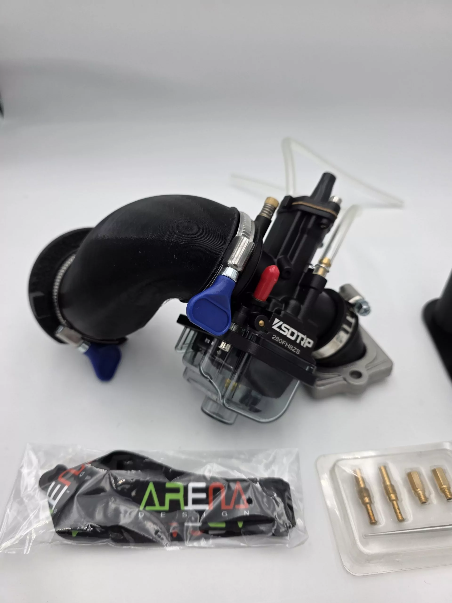 TUNINGKIT STAGE 2 28er PWK Vergaserkit mit Powerjet + Malossi 360°Ansaugstutzen + Ansaugschlauch mit 50mm Anschlußtrichter – Bild 3