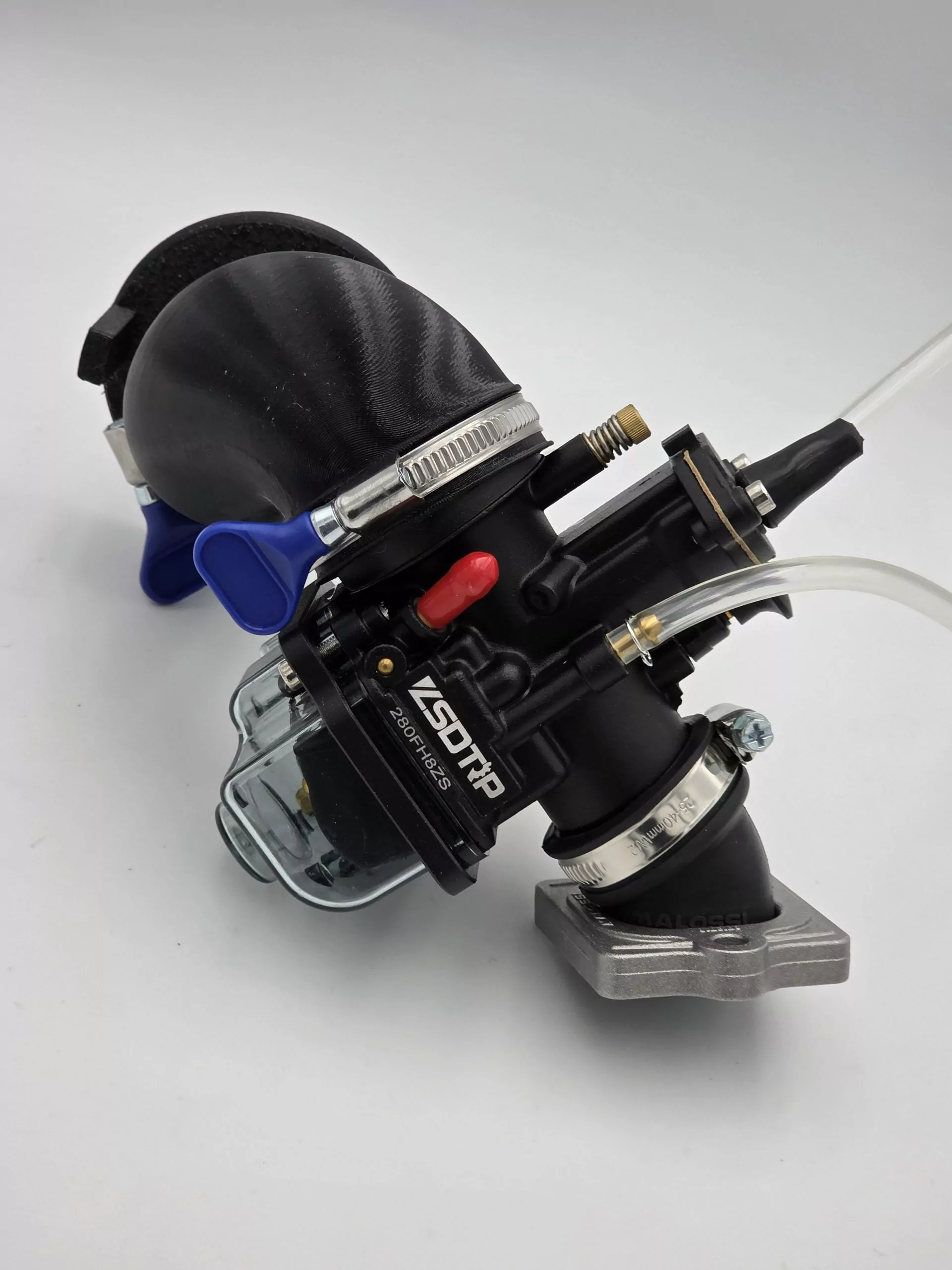 TUNINGKIT STAGE 2 28er PWK Vergaserkit mit Powerjet + Malossi 360°Ansaugstutzen + Ansaugschlauch mit 50mm Anschlußtrichter