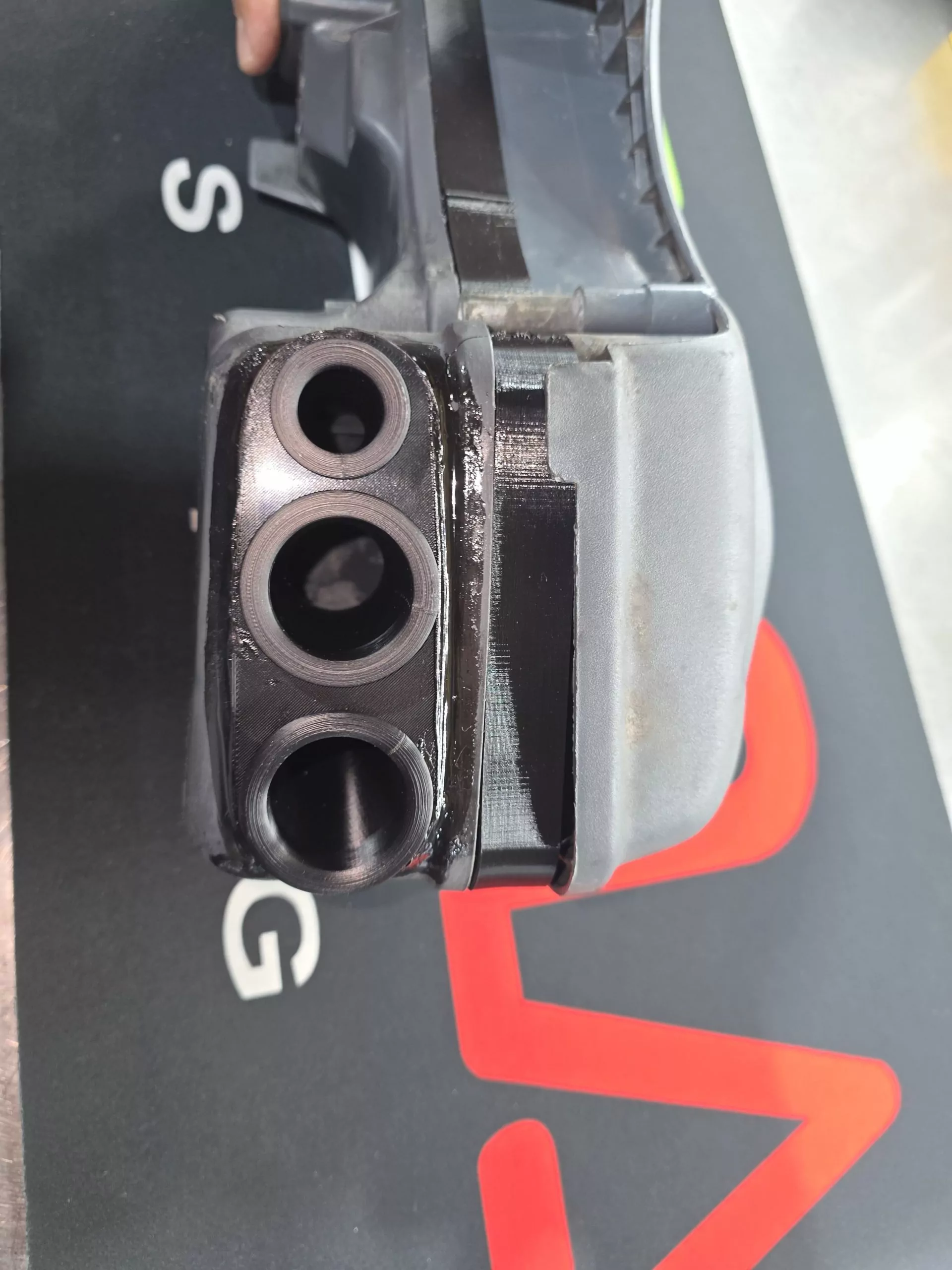 WARP3 AIRBOX UPGRADEKIT GILERA RUNNER 180 Luftfilterkasten Tuning, volumenerweiterung Spacer, 50mm Anschlußtrichter, 4-teilig Rohrset, Verschlusseinsatz. – Bild 12