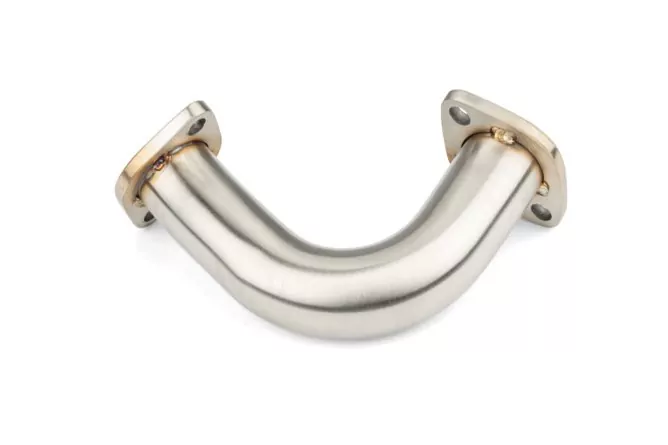 Edelstahlkrümmer V2A Gilera Runner 125 180 2T mit Langlöcher, für eine spannungsfreie Montage! – Bild 3