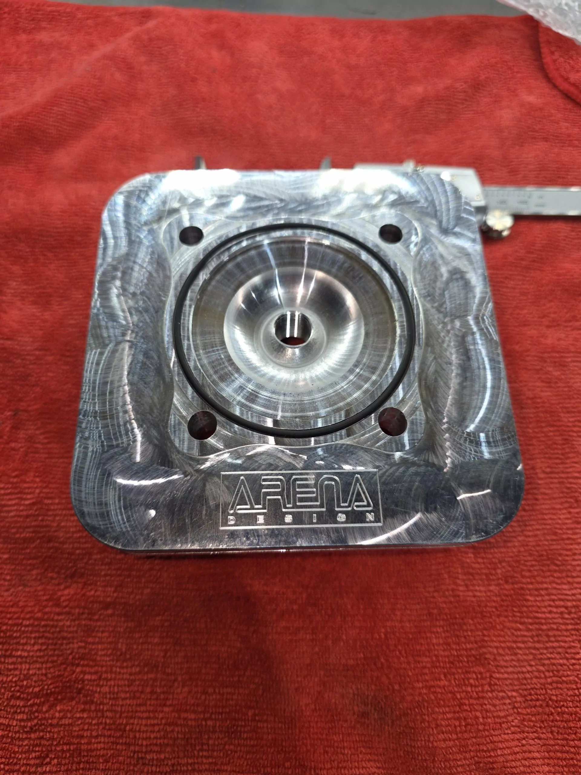 CNC ARENA DESIGN AC Racing Zylinderkopf für 172cc MALOSSI Zylinder = PIAGGIO SKR125, TPH125, SKIPPER, APRILIA SR125 – Bild 7