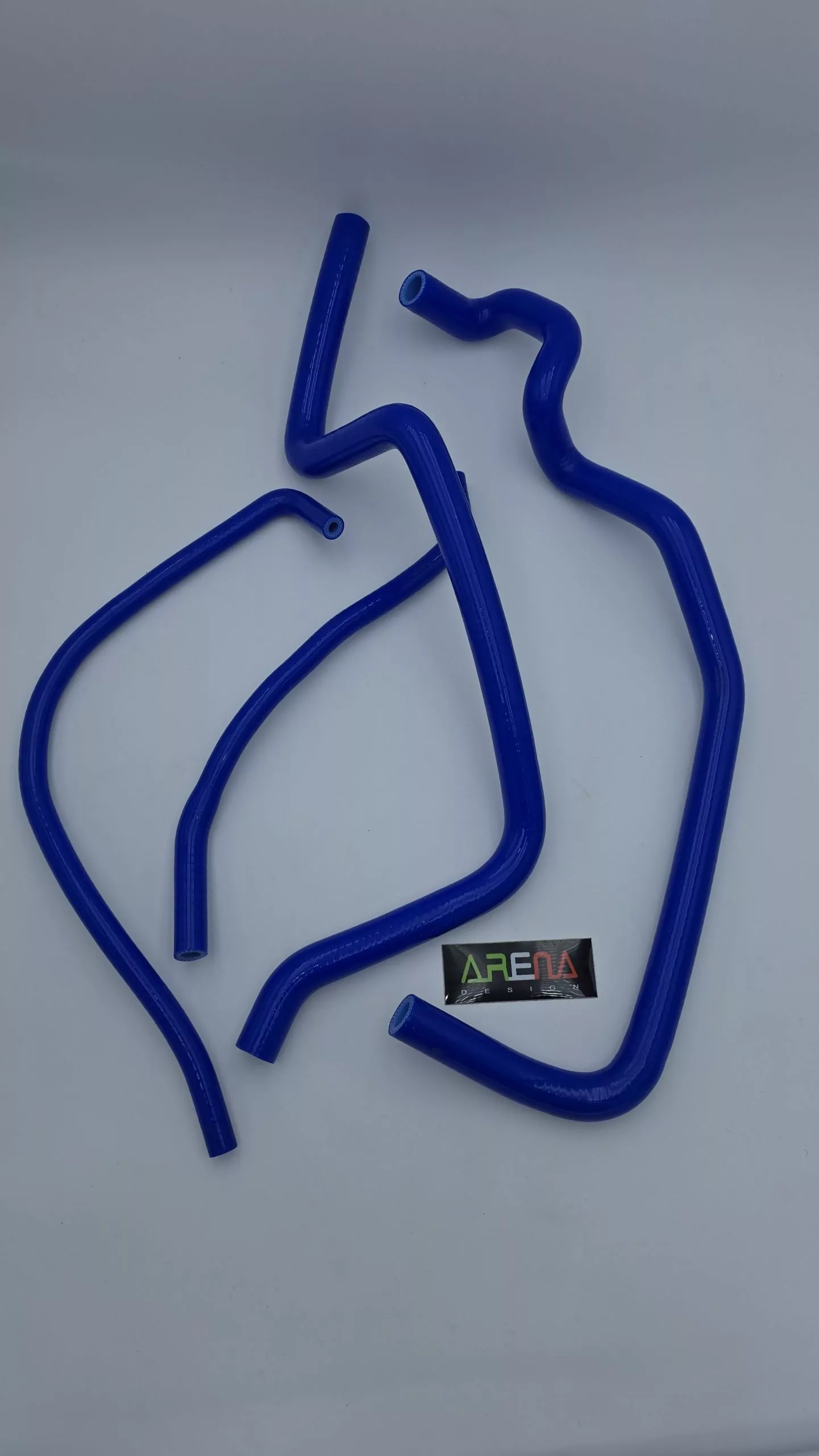 Gilera Runner 125 180 DD SILIKON Kühlerschlauch-Set in BLAU GF-PERFORMANCE – Bild 5