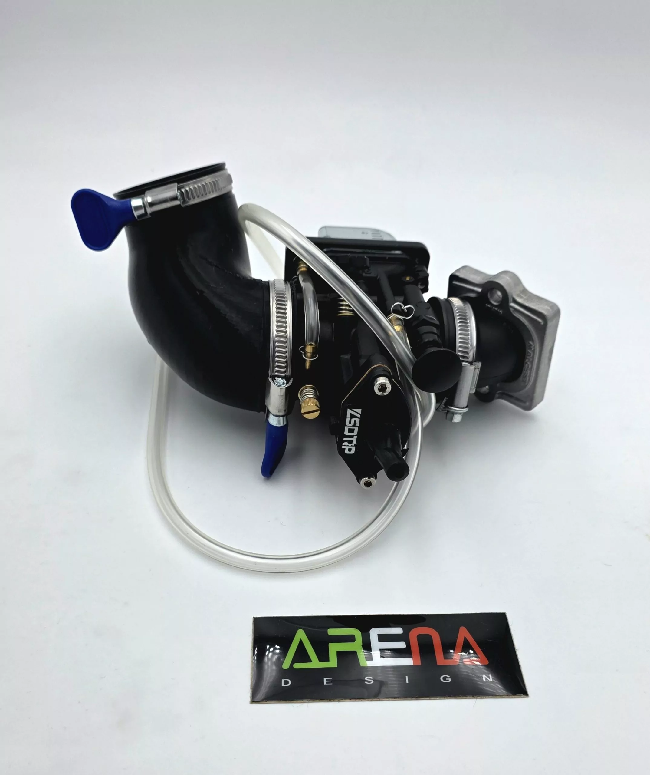 TUNINGKIT STAGE 4 - 34er PWK VERGASERKIT für Gilera Runner 180 inkl. 360° Malossi Ansaugstutzen + Ansaugschlauch – Bild 4