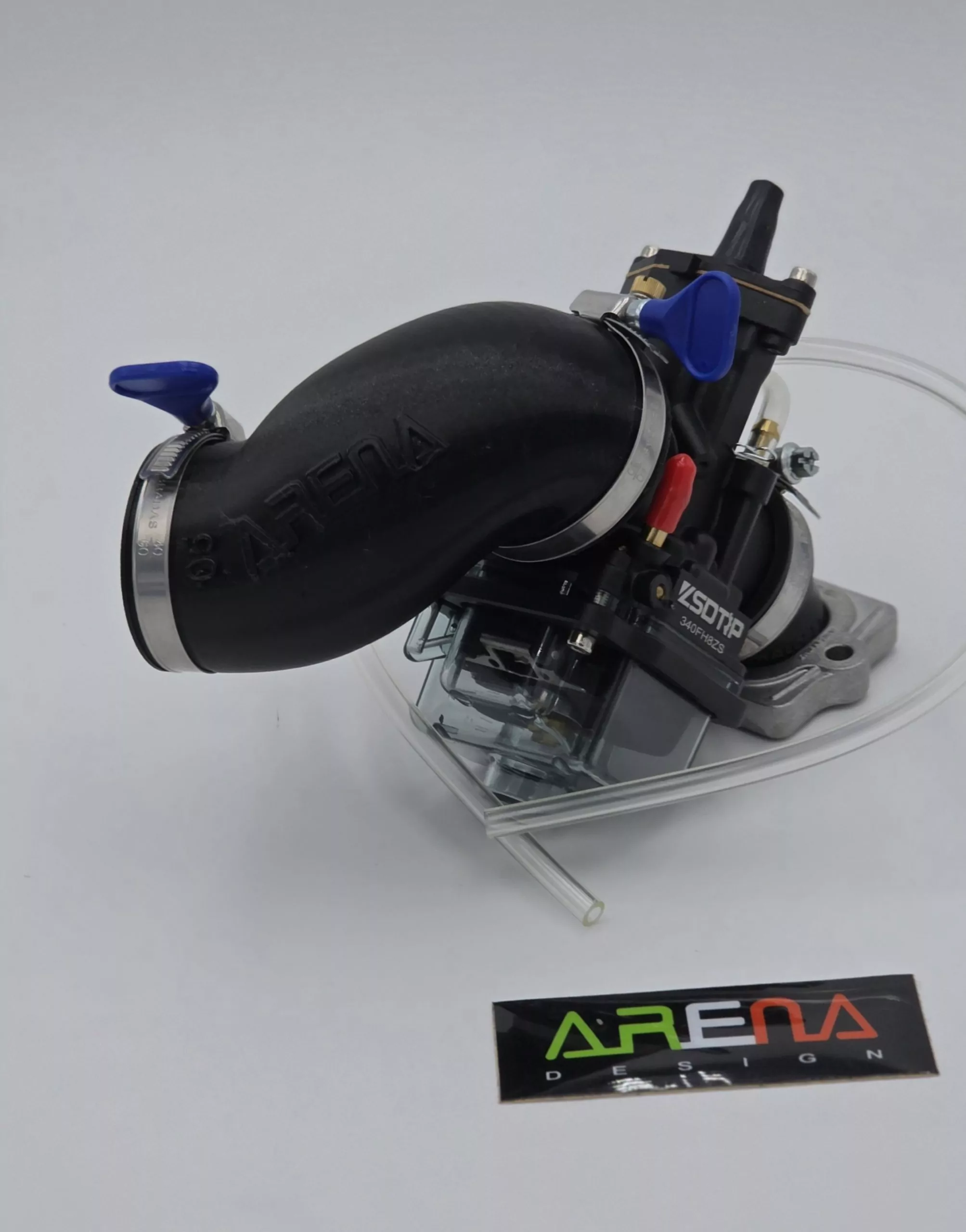 TUNINGKIT STAGE 4 - 34er PWK VERGASERKIT für Gilera Runner 180 inkl. 360° Malossi Ansaugstutzen + Ansaugschlauch – Bild 2